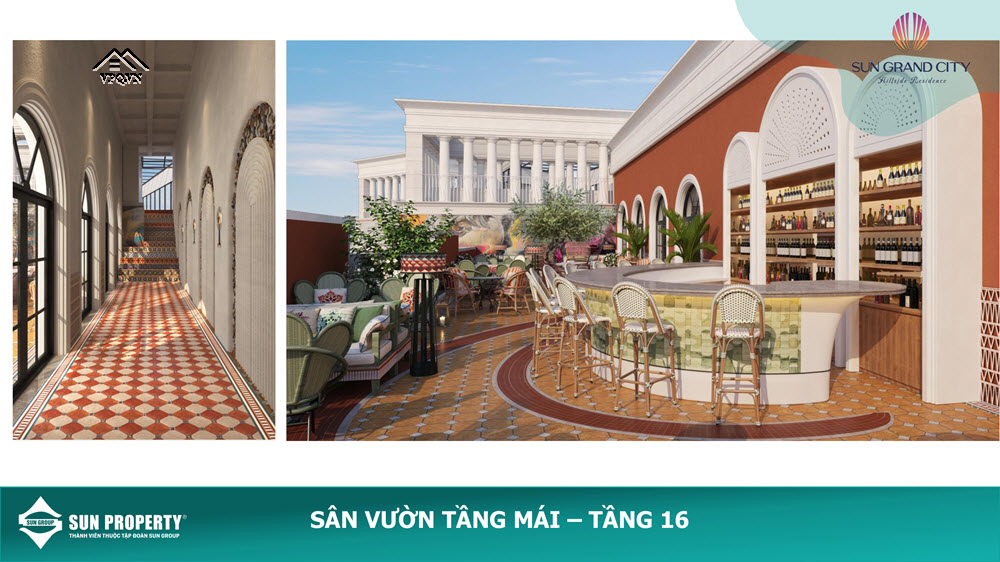 Đây là không gian tầng mái căn hộ đẹp nhất Phú Quốc